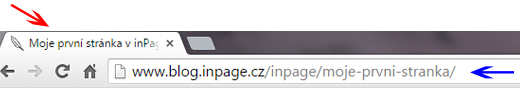 Optimalizace pro vyhledávače - vyplnění titulku