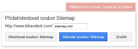 Vytvoření sitemap.xml souboru na Google